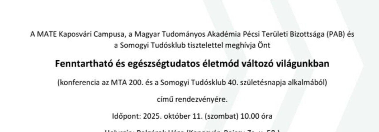 Fenntartható és egészségtudatos életmód változó világunkban