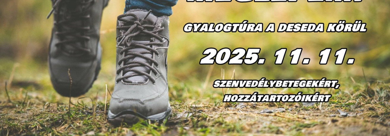 MEGLÉPEM! Gyalogtúra a Deseda körül a szenvedélybetegekért és hozzátartozóikért