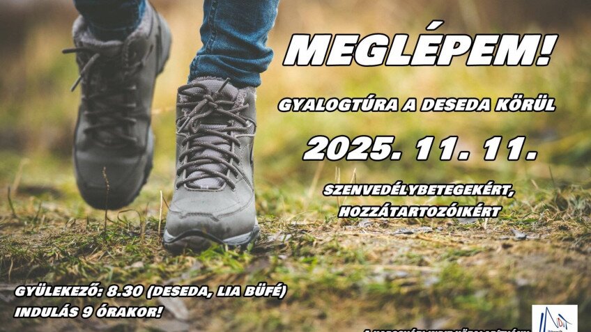 MEGLÉPEM! Gyalogtúra a Deseda körül a szenvedélybetegekért és hozzátartozóikért